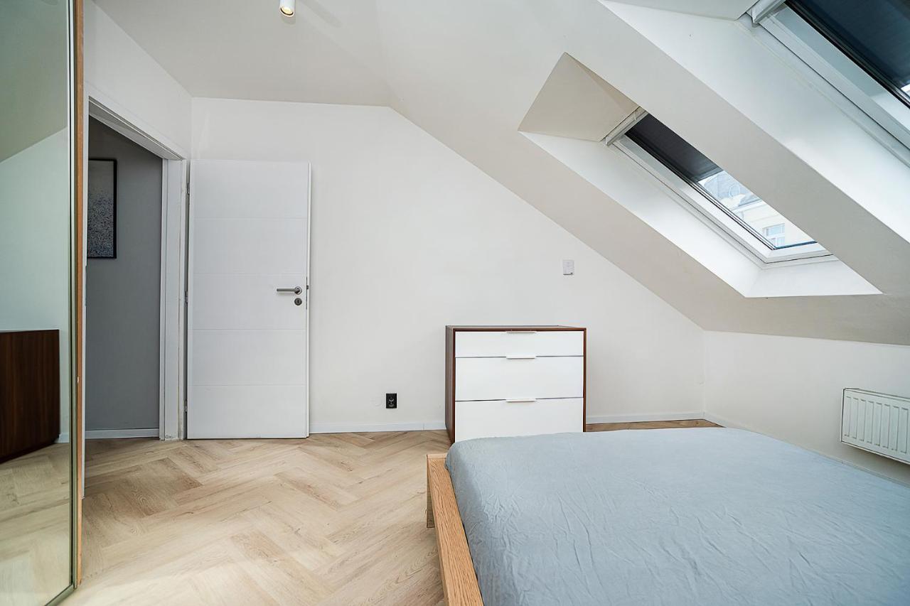 Big 4-Bedroom Flat, Terrace With Great Vitkov View Prag Exteriör bild